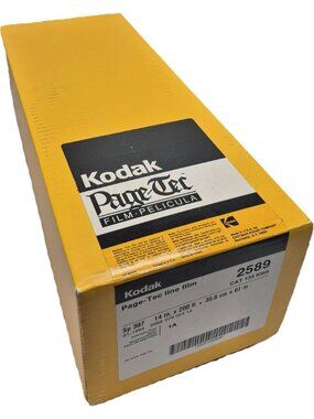 Kodak Page-Tec Line Film Box 14" X 200 35.6cm X 61m SP 397 CAT 1399369 BOX ONLY